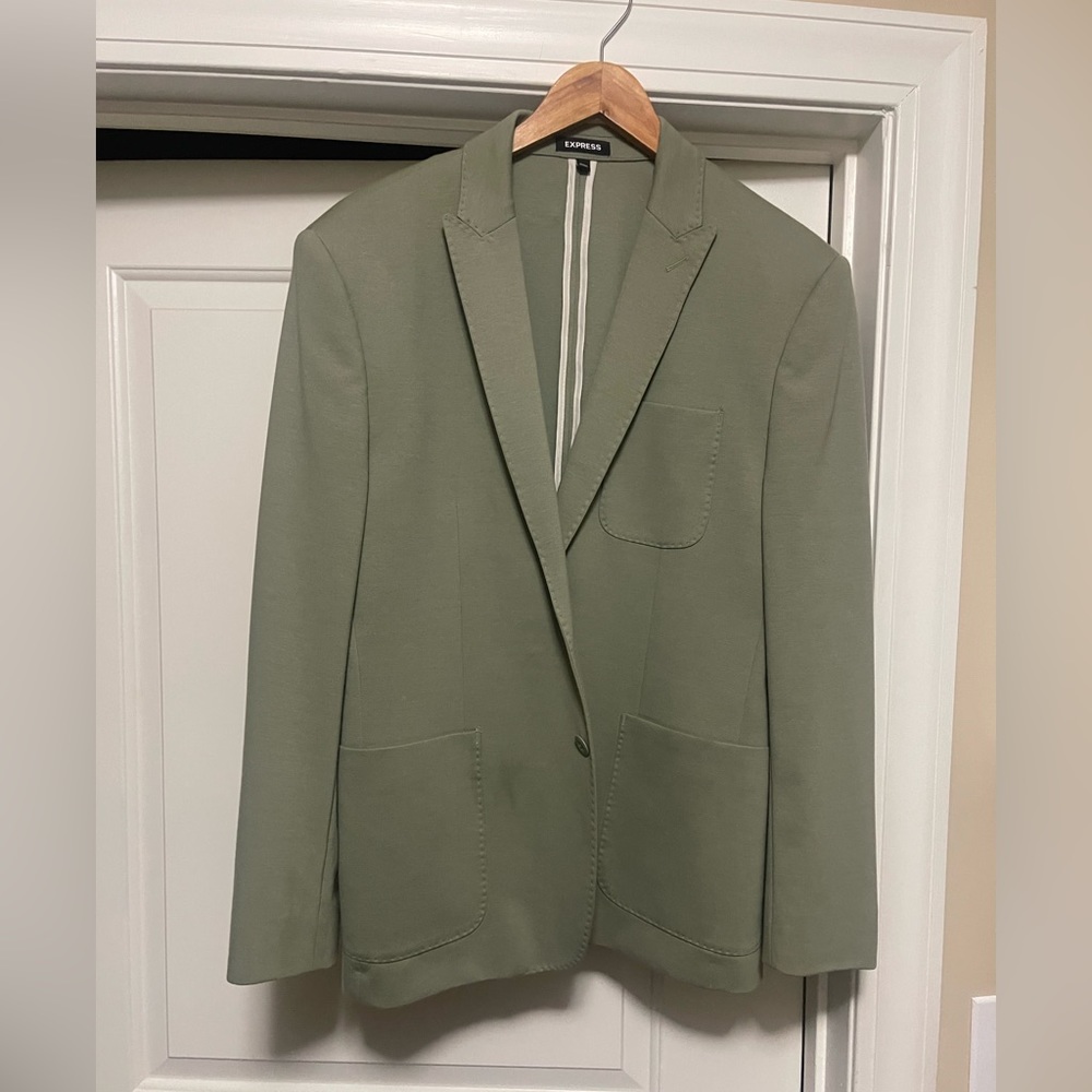 Express Men 42S Olive Blazer
